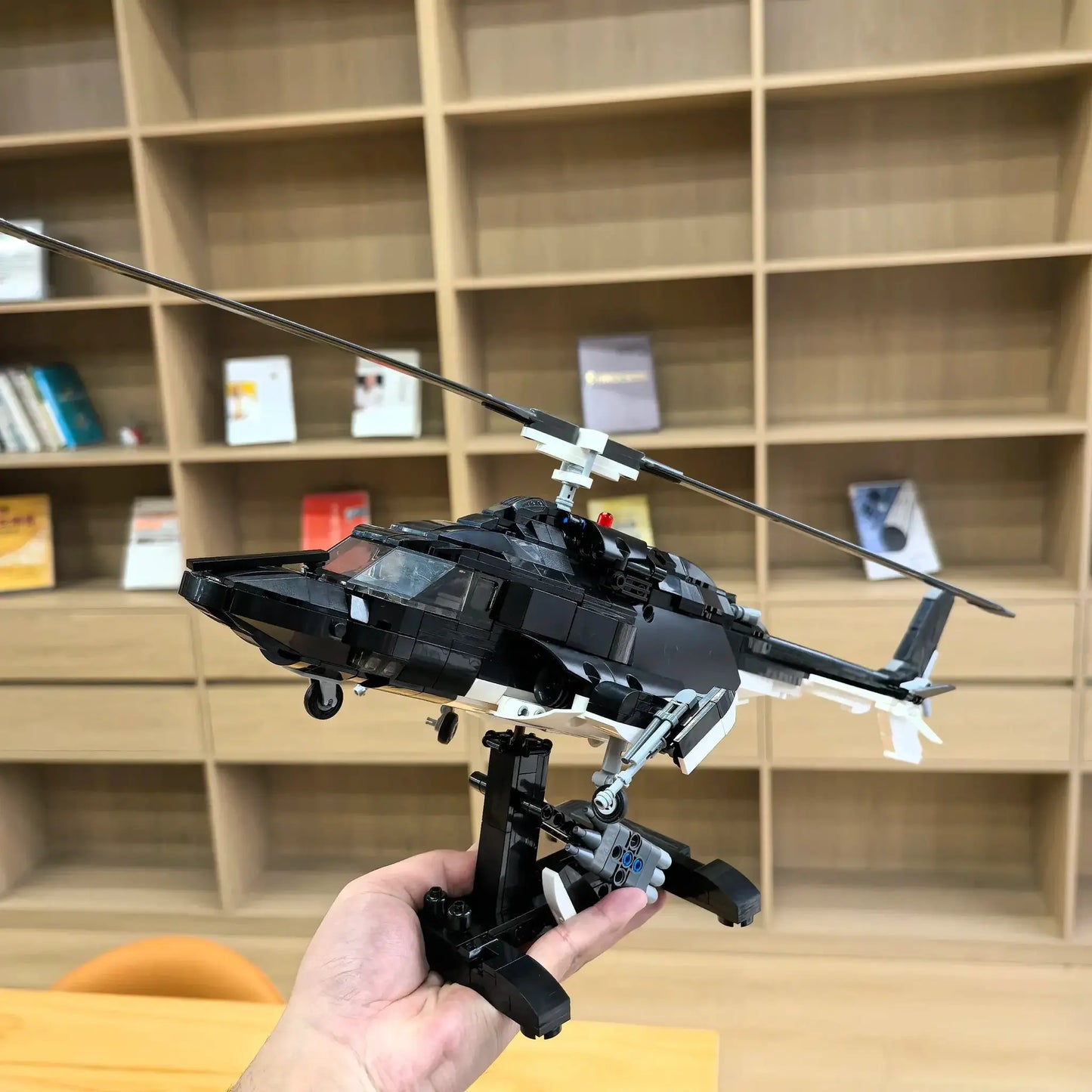 MOC MOC Airwolf Bell 222 Helicopter Lego Compatible Building Blocks DIY Assembly - ToylandEU