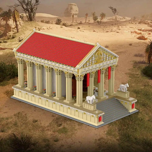  MOC MOC Ancient Roman Temple Model Building Blocks Gift Set Building Bricks MOC -  ToylandEU™
