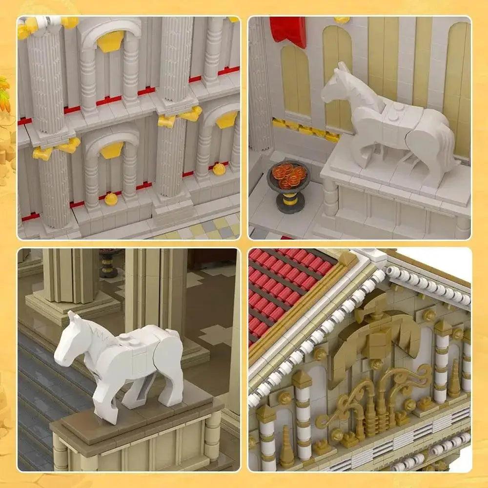  MOC MOC Ancient Roman Temple Model Building Blocks Gift Set Building Bricks MOC -  ToylandEU™