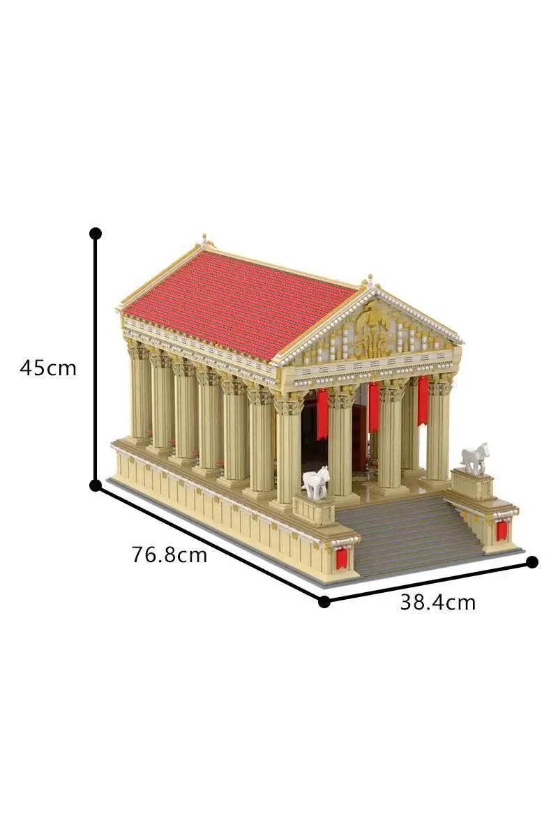  MOC MOC Ancient Roman Temple Model Building Blocks Gift Set Building Bricks MOC -  ToylandEU™