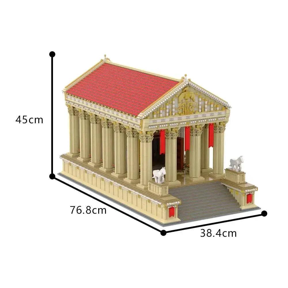  MOC MOC Ancient Roman Temple Model Building Blocks Gift Set Building Bricks MOC -  ToylandEU™