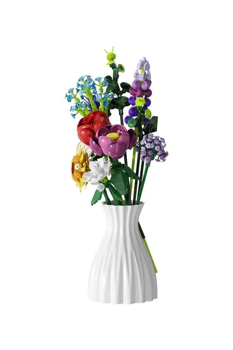  MOC MOC Bouquet Building Blocks Romantic Rose Sunflower Decoration Building Bricks MOC -  ToylandEU™