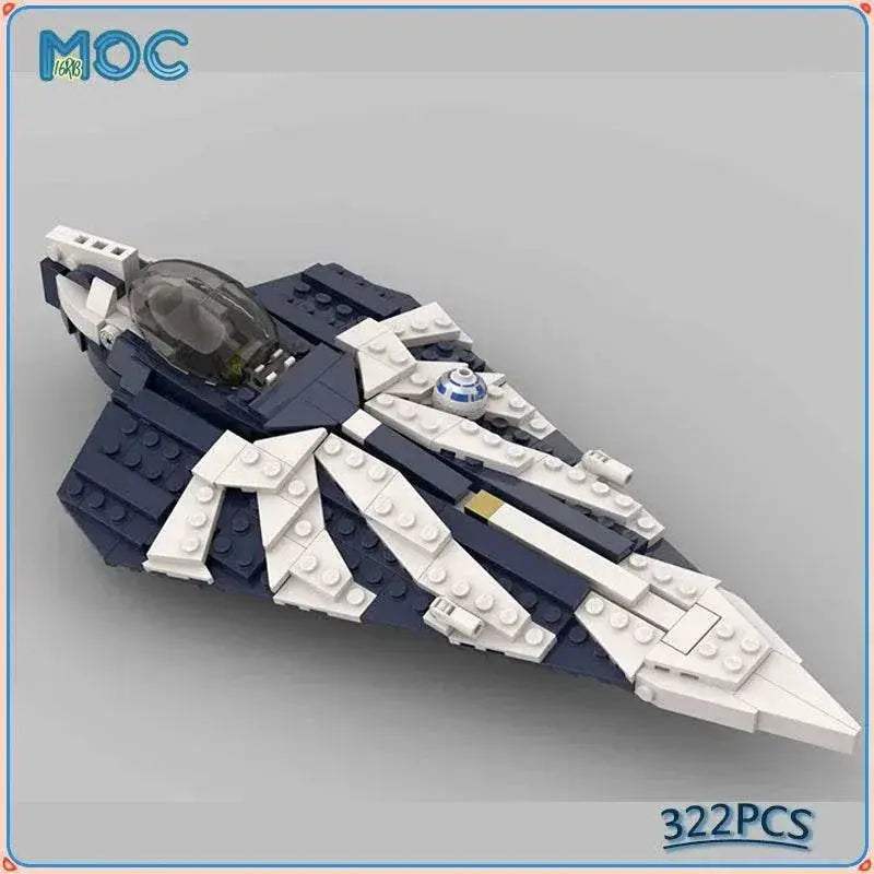 MOC Building Blocks Delta-7 Aethersprite Light Interceptor Toys Building Bricks MOC - ToylandEU