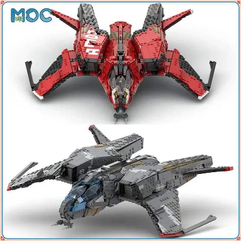 MOC Building Blocks Mustang Omega Space Shuttle Model Toys Building Bricks MOC - ToylandEU