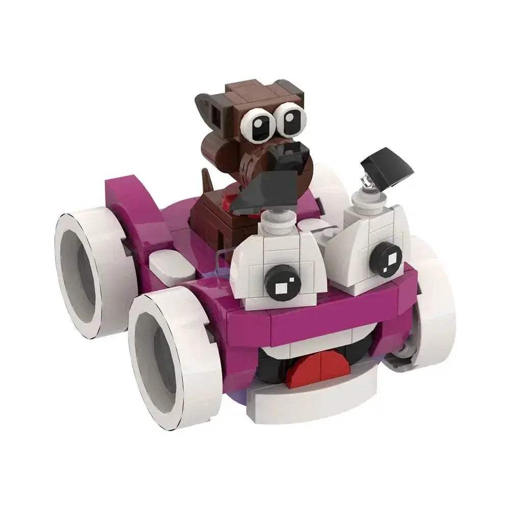 MOC Cars Movie Putt-Putt and Pep Model Building Blocks Building Bricks MOC - ToylandEU