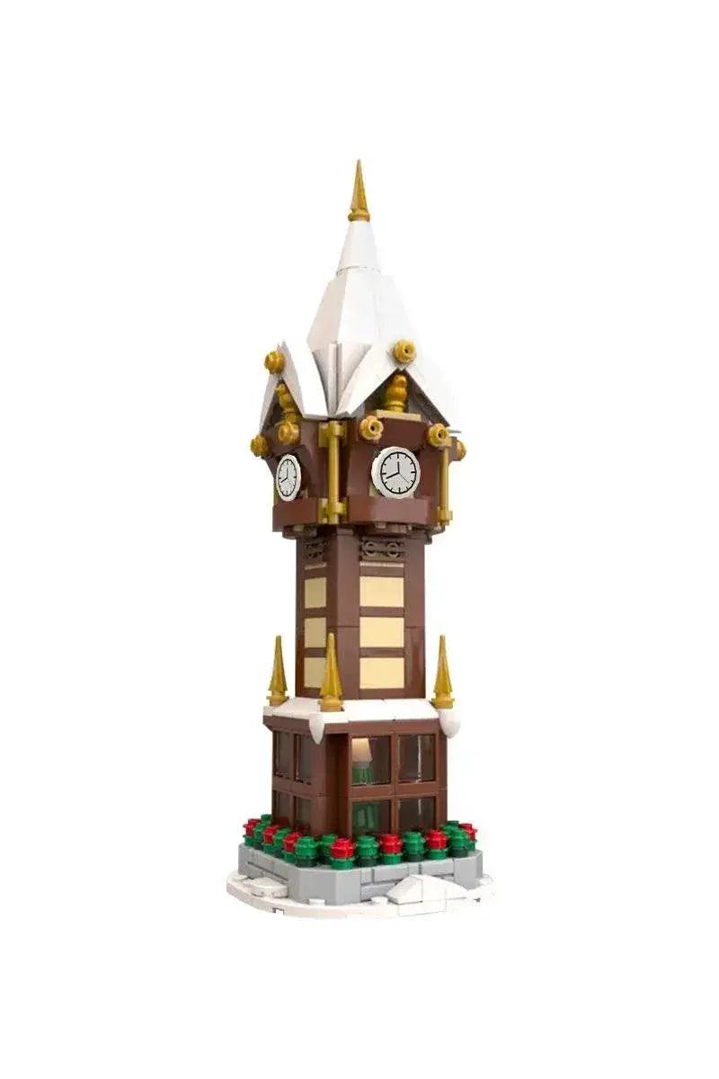  MOC MOC Christmas Street Clock Building Blocks Winter Village Gift -  ToylandEU™