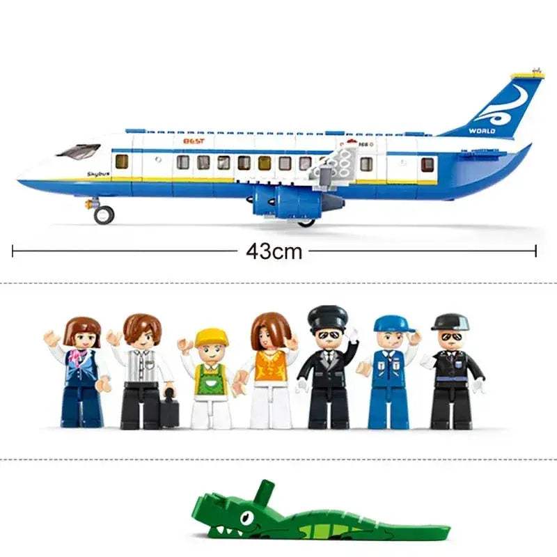 MOC MOC City Airport Building Blocks Kit Compatible With Lego - ToylandEU