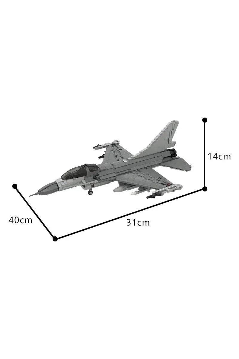  MOC MOC F-16 Fighting Falcon 1:35 Scale Model Building Blocks Building Bricks MOC -  ToylandEU™