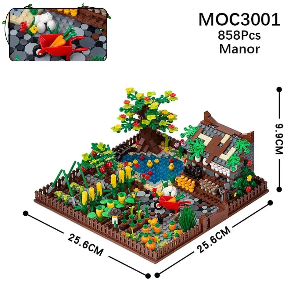 MOC Farm Building Blocks for Kids and Adults Educational Toys - ToylandEU