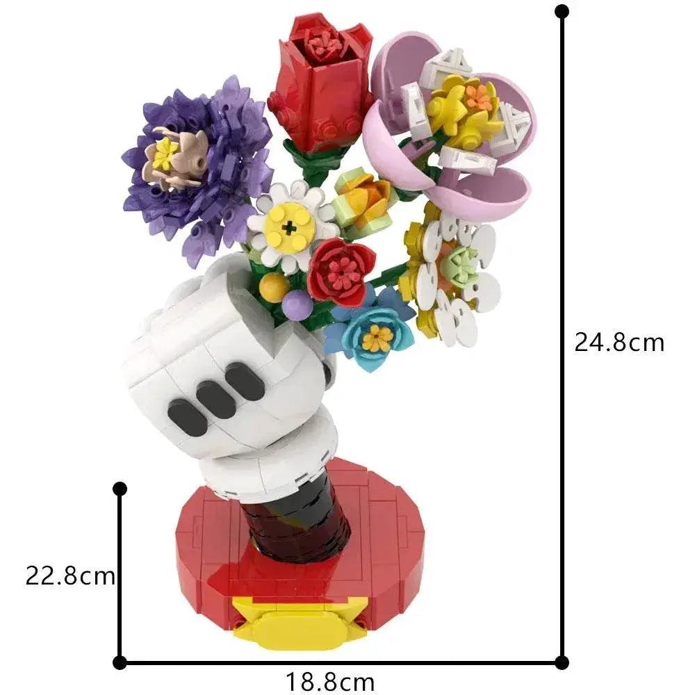  MOC MOC Flower Vase Model Building Blocks Assembled Toys Gift Building Bricks MOC -  ToylandEU™