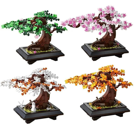  MOC MOC Four Season Flower Bonsai Building Blocks Tree Gift -  ToylandEU™