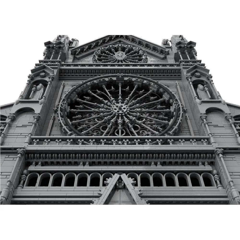  MOC MOC France Gothic Cathedral Model Building Blocks Gift Building Bricks MOC -  ToylandEU™