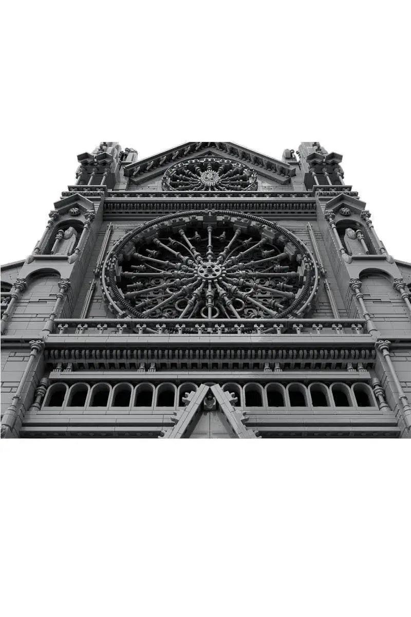  MOC MOC France Gothic Cathedral Model Building Blocks Gift Building Bricks MOC -  ToylandEU™