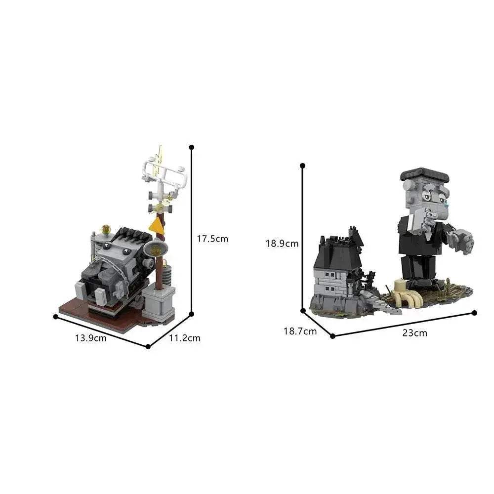 MOC Frankenstein BrickheadZ Building Blocks Horror Movie Gift Building Bricks MOC - ToylandEU