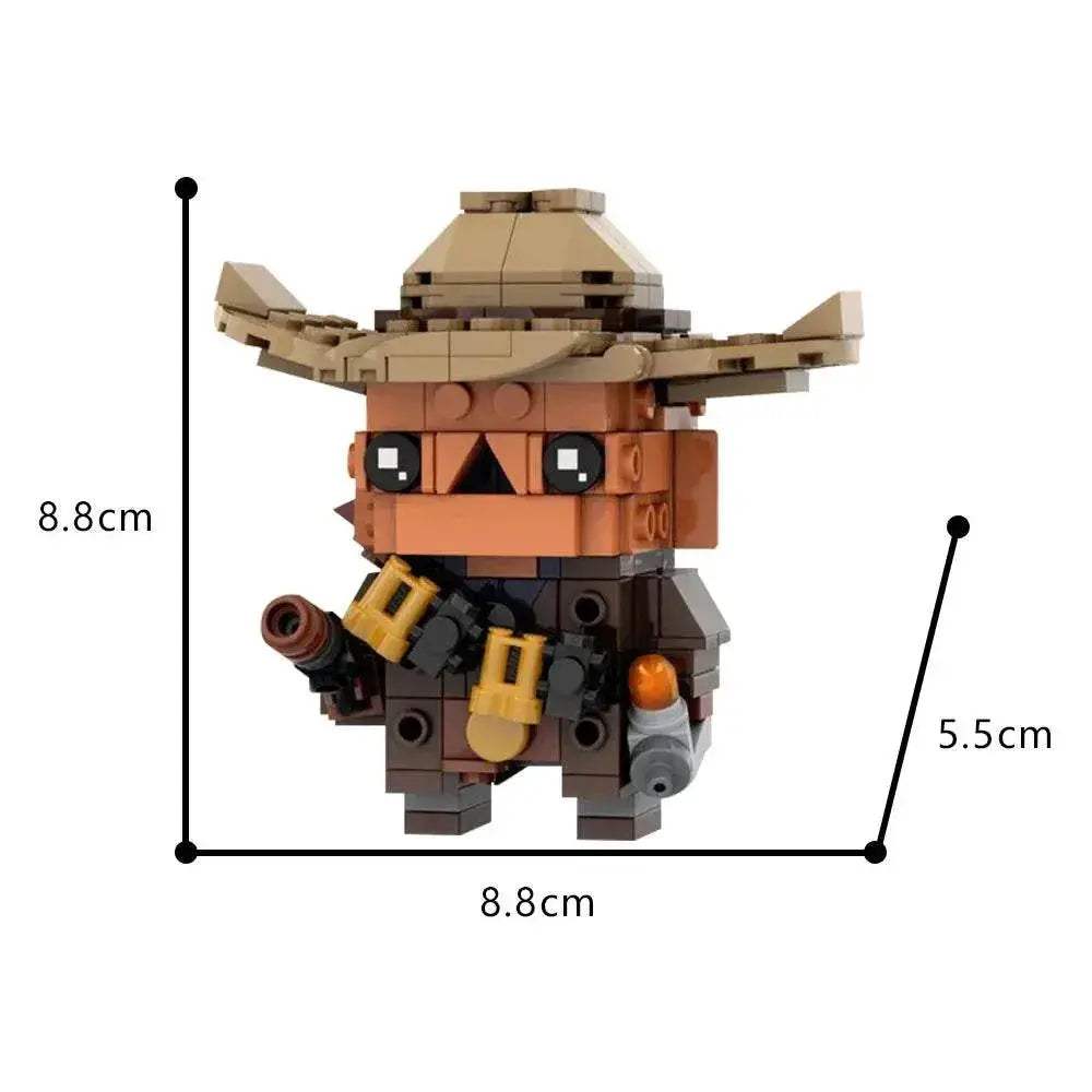 MOC Ghoul Brickhead Model Building Blocks Gift Mini Figure Building Bricks MOC - ToylandEU