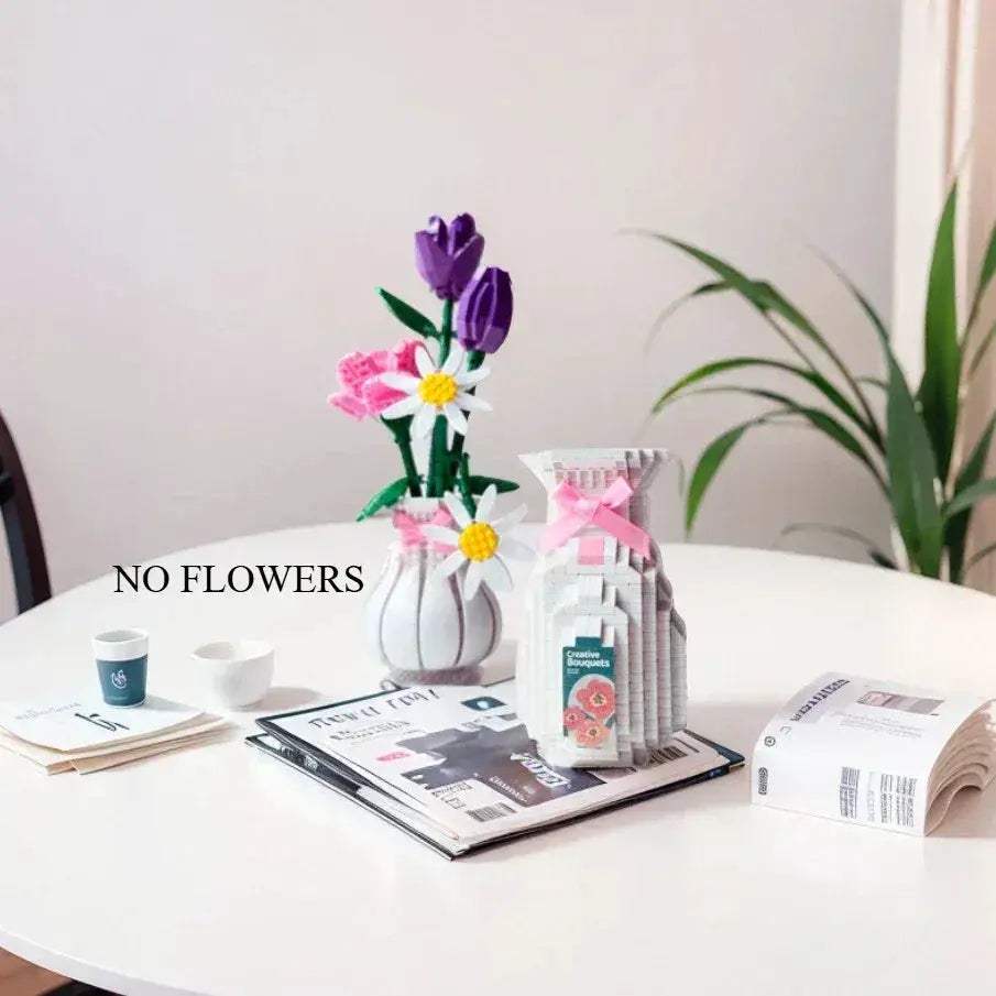 MOC MOC LEGO Compatible Flower Vase Building Blocks For Creative Decor - ToylandEU
