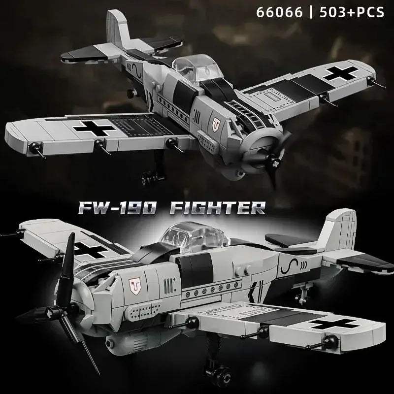 MOC MOC LEGO Compatible Fw 190 Aircraft Building Blocks Kit - ToylandEU