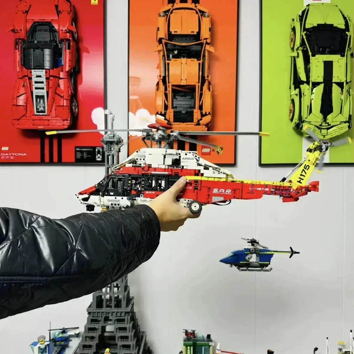 MOC MOC LEGO Compatible Rescue Helicopter Building Blocks Toy - ToylandEU
