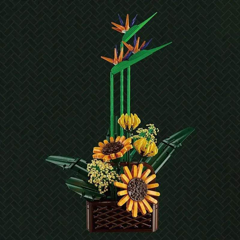 MOC MOC Lego Compatible Building Blocks Flower Set For Kids - ToylandEU