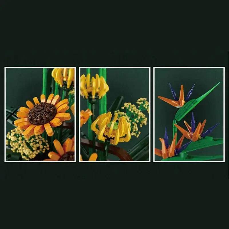 MOC MOC Lego Compatible Building Blocks Flower Set For Kids - ToylandEU