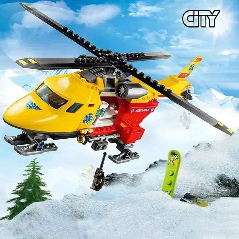 MOC MOC Lego Compatible Building Blocks For City Jungle Helicopter Play - ToylandEU