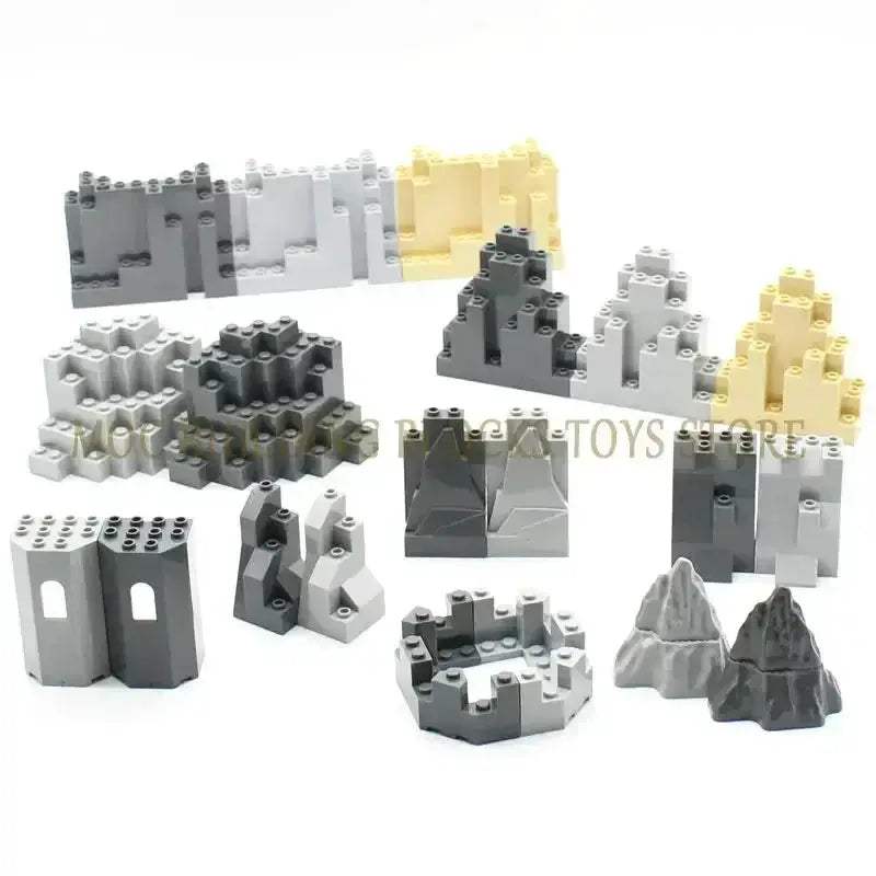 MOC MOC Lego Compatible Building Blocks Mountain Rampart Set - ToylandEU