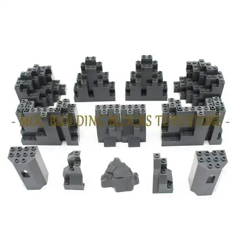 MOC MOC Lego Compatible Building Blocks Mountain Rampart Set - ToylandEU