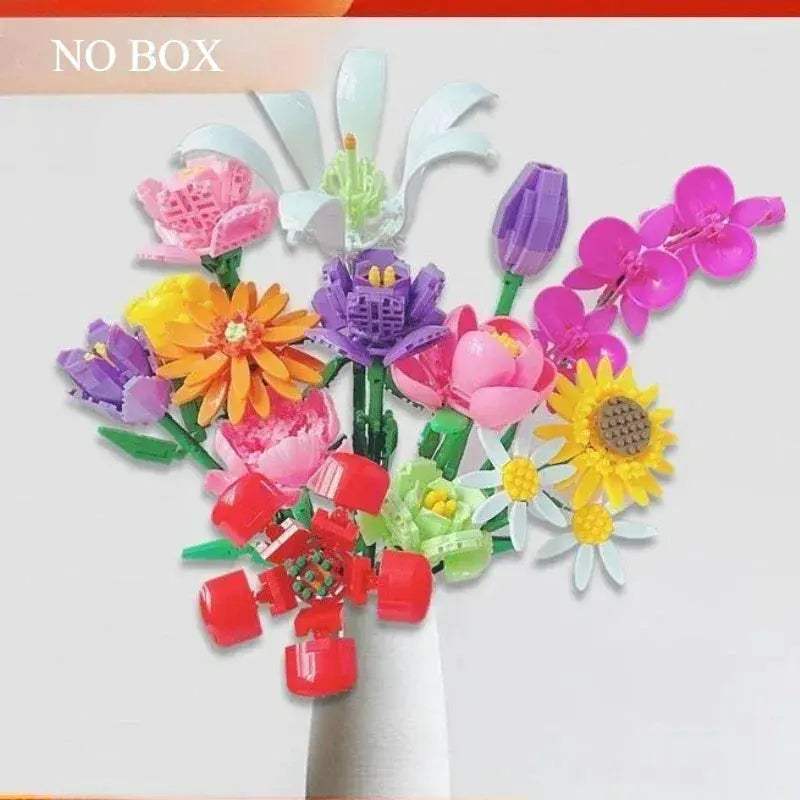 MOC MOC Lego Compatible Building Blocks Potted Plant Bouquet Set Gift - ToylandEU