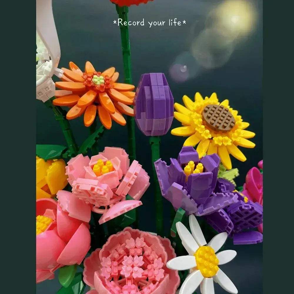 MOC MOC Lego Compatible Building Blocks Potted Plant Bouquet Set Gift - ToylandEU
