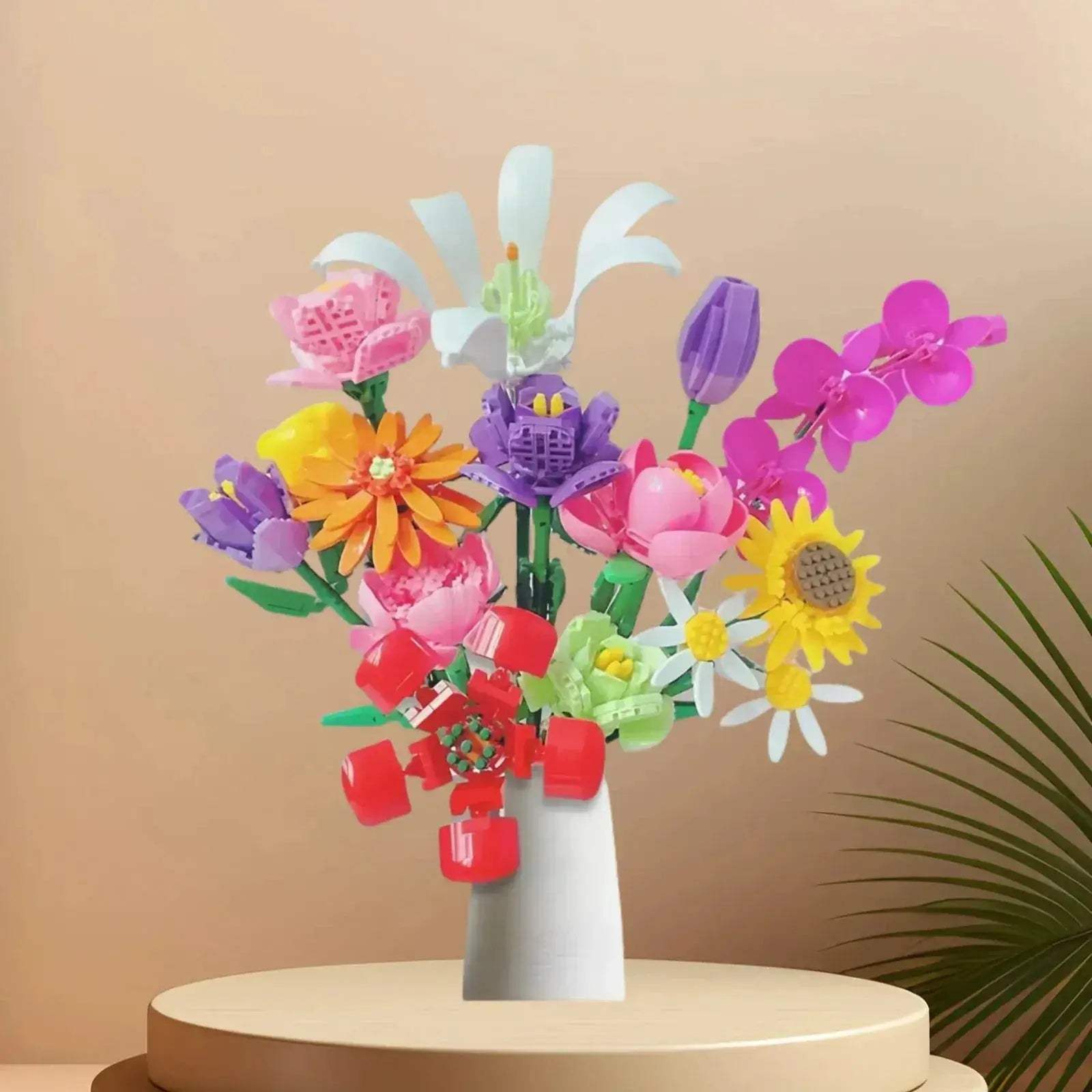 MOC MOC Lego Compatible Building Blocks Potted Plant Bouquet Set Gift - ToylandEU
