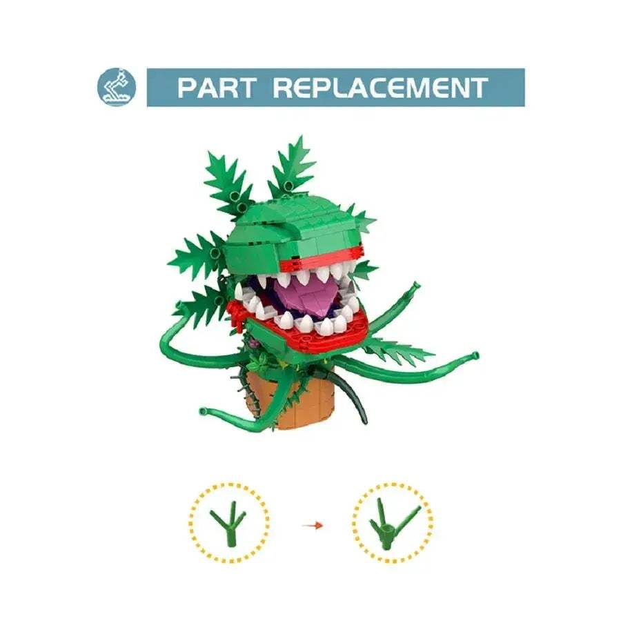 MOC MOC Lego Compatible Human Eating Flower Building Blocks Kit Perfect Gift - ToylandEU