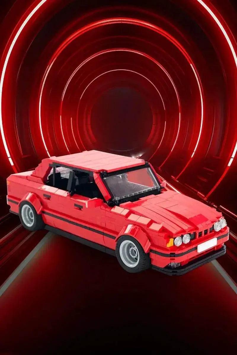  MOC MOC M5 E34 Sports Car Model Building Blocks Red Supercar Building Bricks MOC -  ToylandEU™