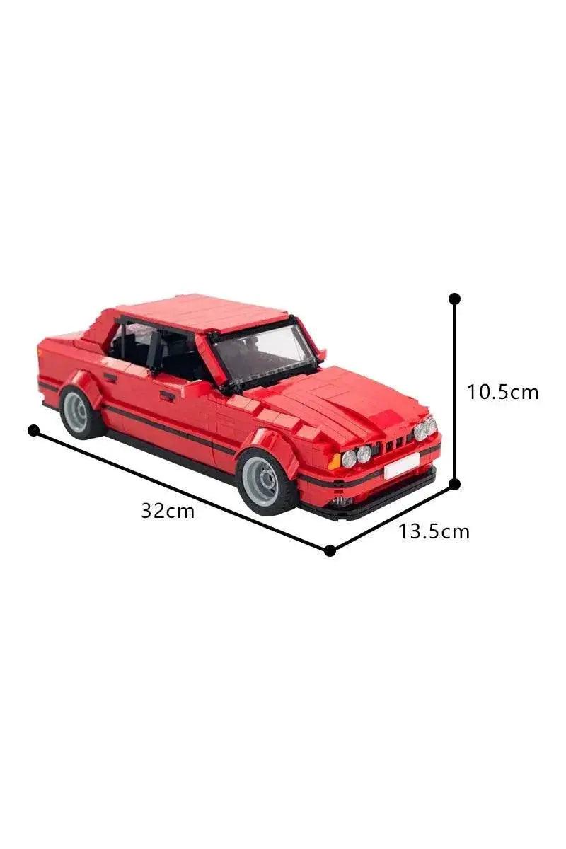  MOC MOC M5 E34 Sports Car Model Building Blocks Red Supercar Building Bricks MOC -  ToylandEU™