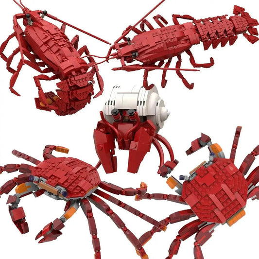  MOC MOC Marine Animal Building Blocks Kit Sea Lobster Crab Toys Building Bricks MOC -  ToylandEU™