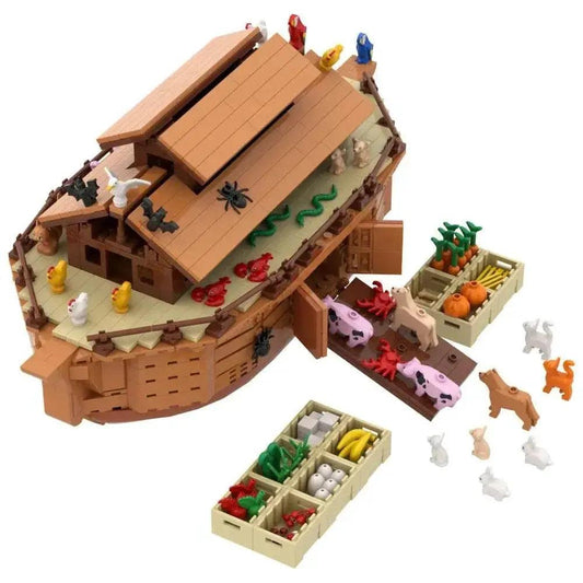  MOC MOC Medieval Noah's Ark Ship Model Building Blocks Gift Building Bricks MOC -  ToylandEU™