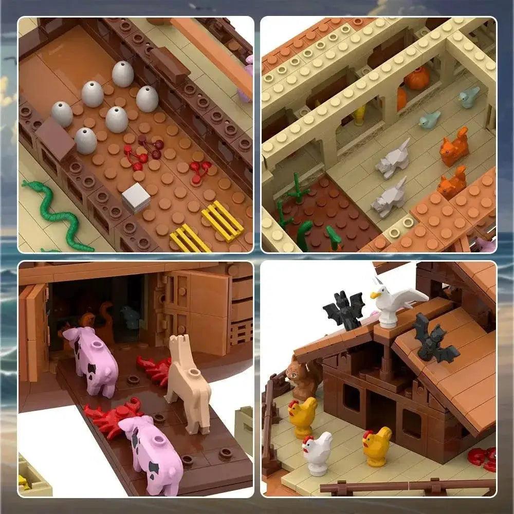  MOC MOC Medieval Noah's Ark Ship Model Building Blocks Gift Building Bricks MOC -  ToylandEU™