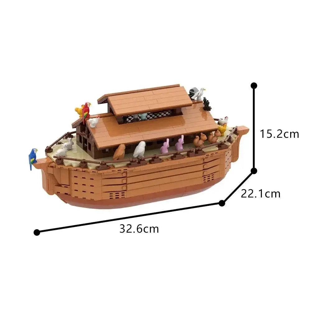 MOC MOC Medieval Noah's Ark Ship Model Building Blocks Gift Building Bricks MOC -  ToylandEU™