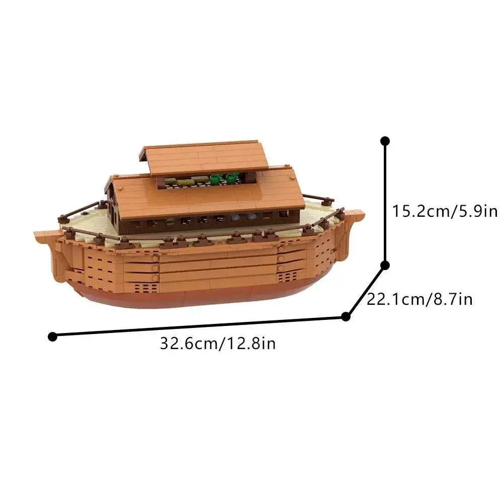  MOC MOC Medieval Noah's Ark Ship Model Building Blocks Gift Building Bricks MOC -  ToylandEU™