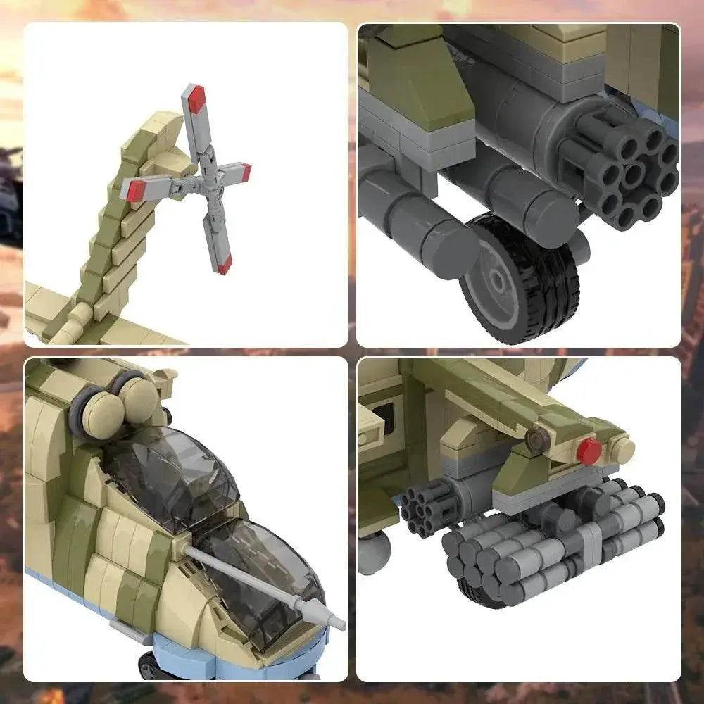  MOC MOC Mil-Mi35M Fighter Model Building Blocks Brick Building Bricks MOC Gift -  ToylandEU™