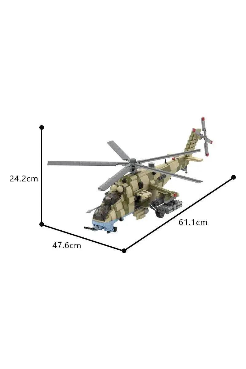  MOC MOC Mil-Mi35M Fighter Model Building Blocks Brick Building Bricks MOC Gift -  ToylandEU™