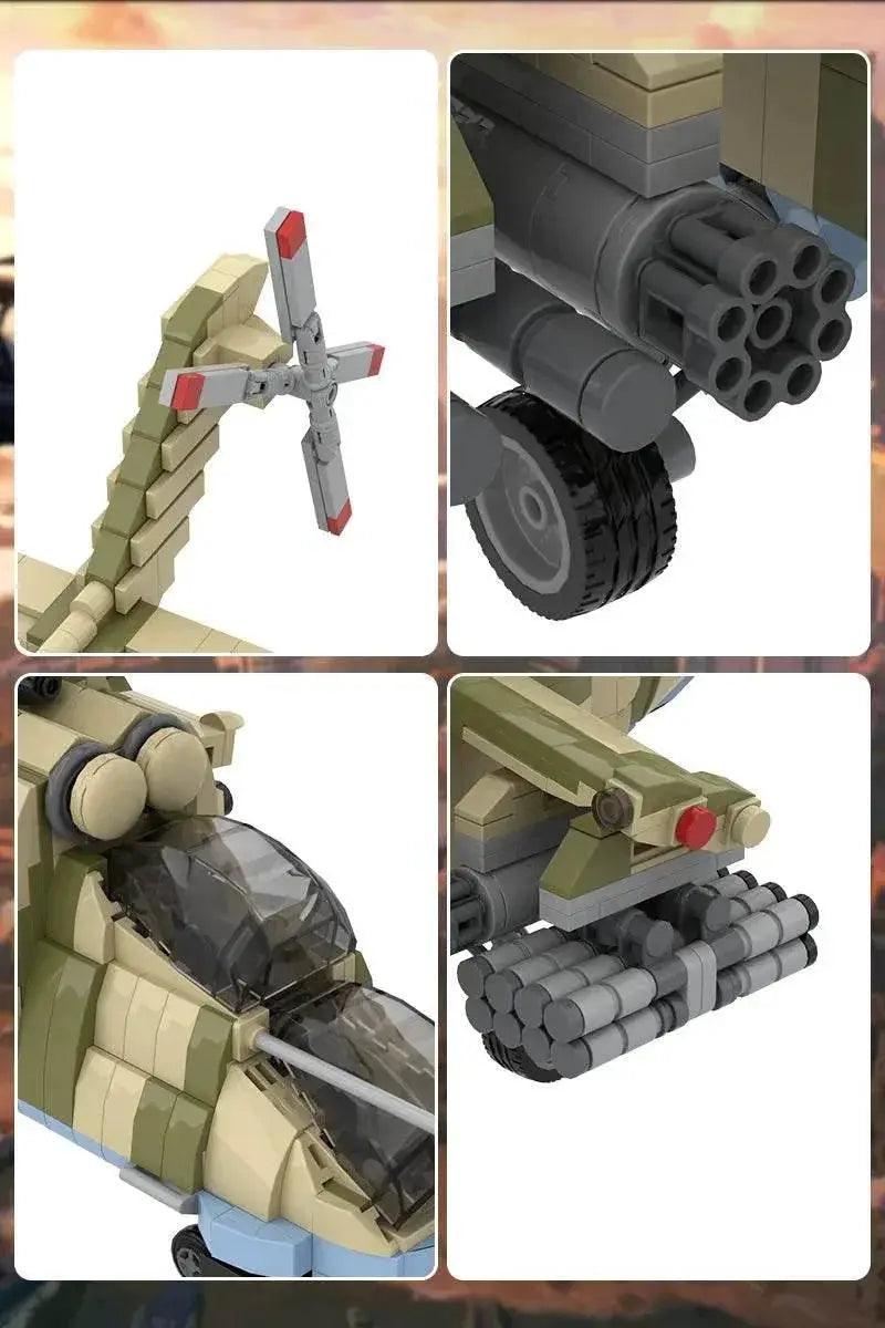  MOC MOC Mil-Mi35M Fighter Model Building Blocks Brick Building Bricks MOC Gift -  ToylandEU™