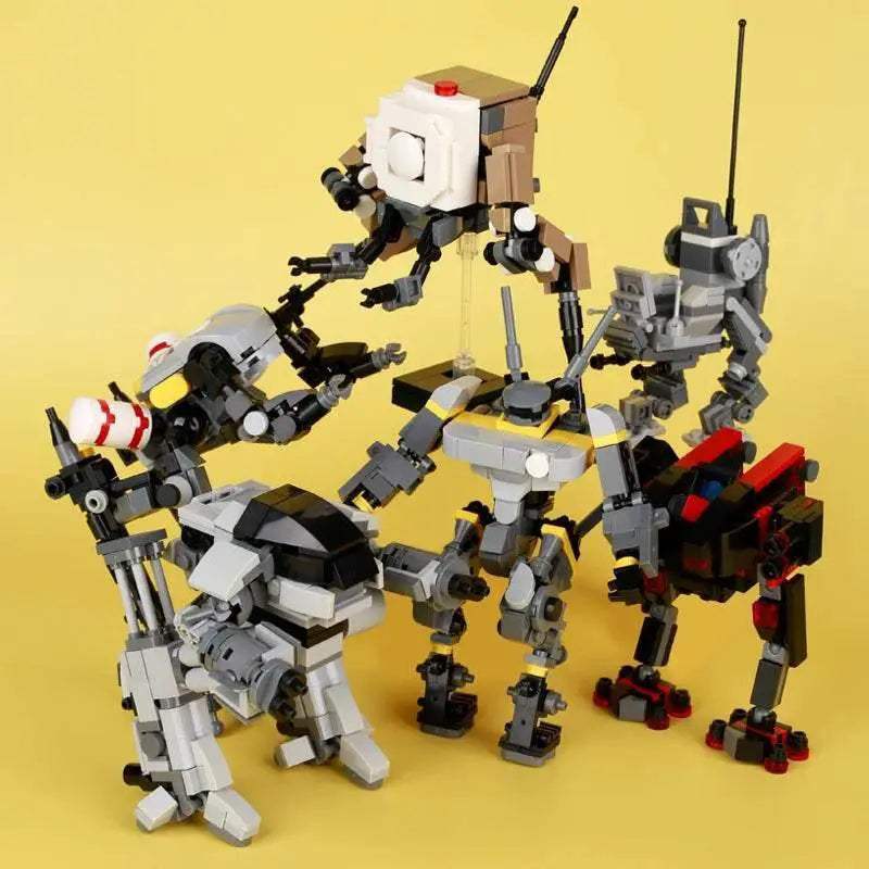 MOC Military Fighter Building Blocks Kit Combat Robots Gift Building Bricks MOC - ToylandEU