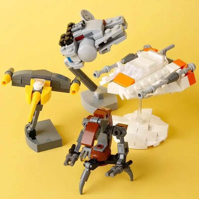 MOC Military Fighter Building Blocks Kit Combat Robots Gift Building Bricks MOC - ToylandEU