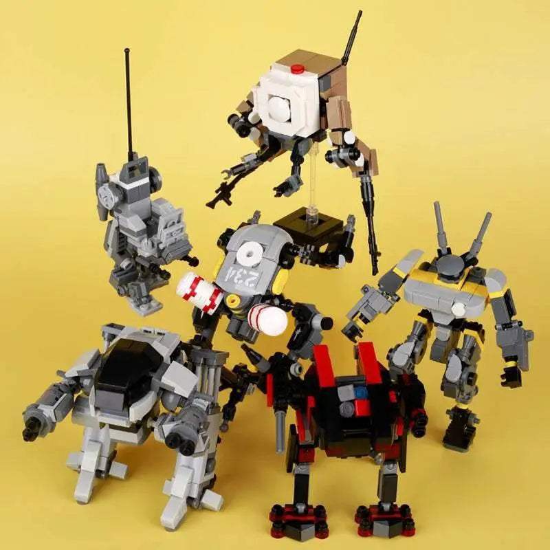 MOC Military Fighter Building Blocks Kit Combat Robots Gift Building Bricks MOC - ToylandEU