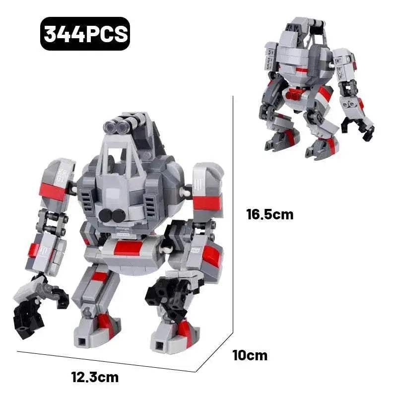 MOC Military Fighter Building Blocks Kit Combat Robots Gift Building Bricks MOC - ToylandEU