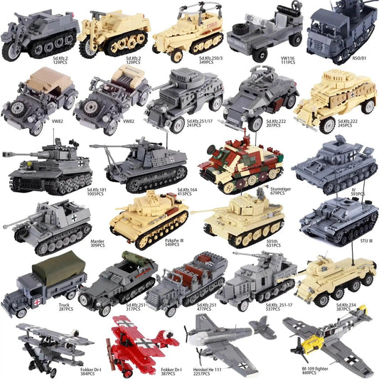  MOC MOC Military Main Battle Tank Building Blocks WW2 Vehicle Gift Building Bricks MOC -  ToylandEU™