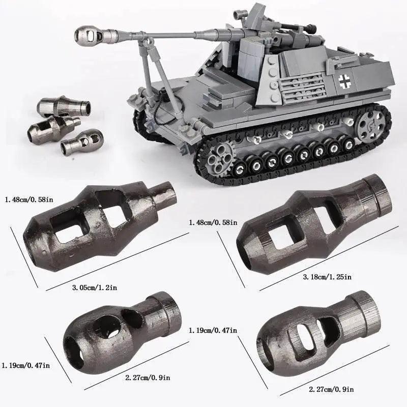  MOC MOC Military Main Battle Tank Building Blocks WW2 Vehicle Gift Building Bricks MOC -  ToylandEU™