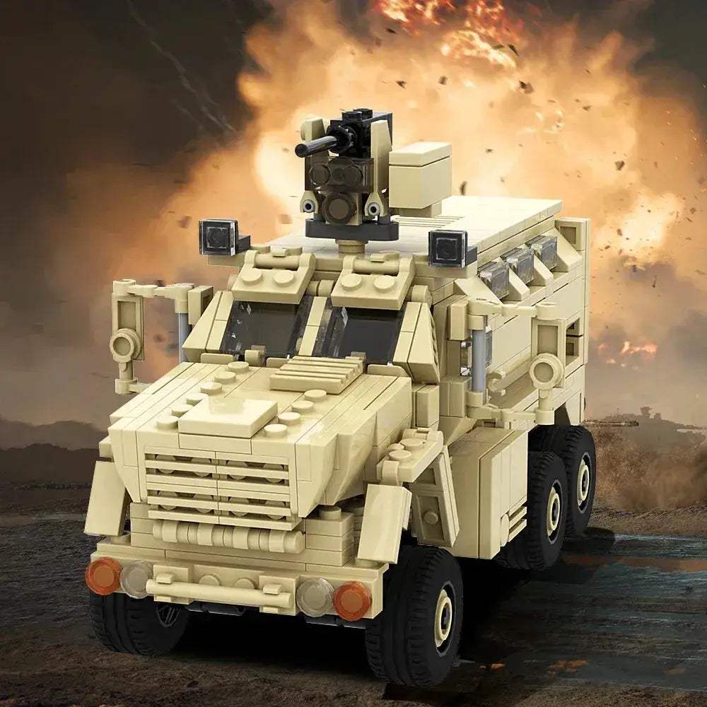 MOC MOC Military Vehicle Building Blocks Caiman MRAP With CROWS Lego Compatible - ToylandEU