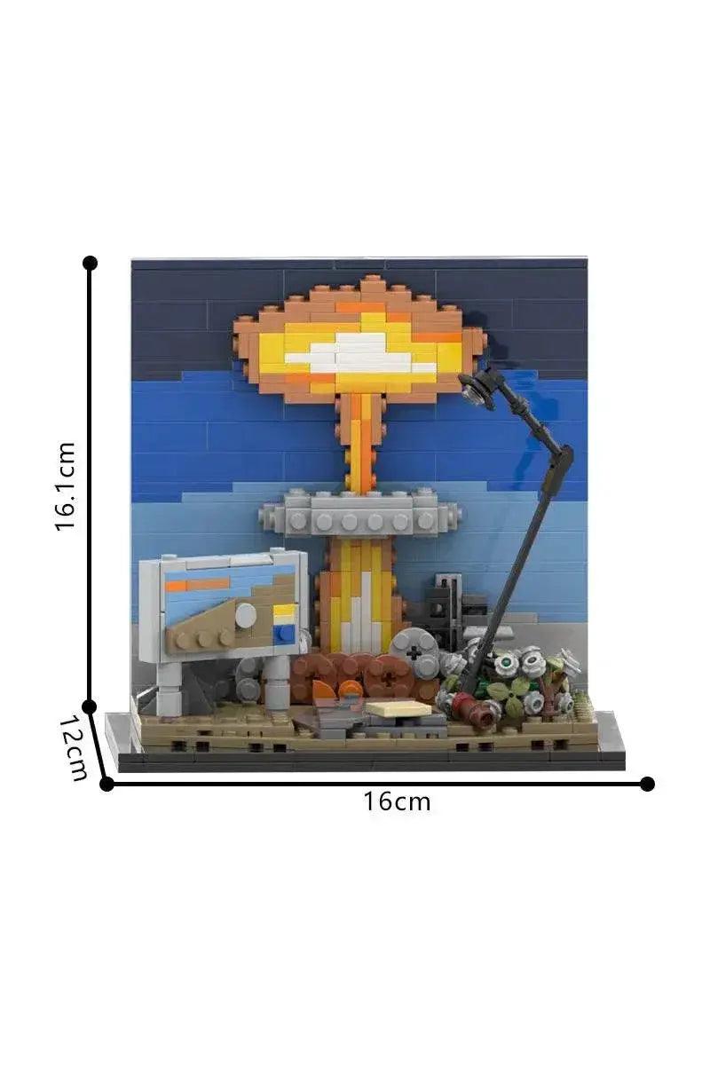 MOC MOC Nuclear Blast Diorama Brick Building Bricks MOC Gift Military Building Blocks -  ToylandEU™