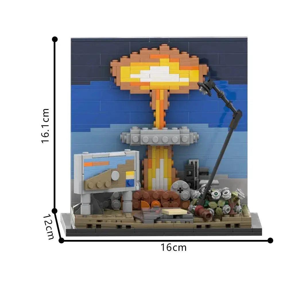  MOC MOC Nuclear Blast Diorama Brick Building Bricks MOC Gift Military Building Blocks -  ToylandEU™